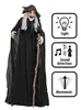 Animierte Gruselhexe Halloween Deko – 183 cm Produktbild-Vorschau 1
