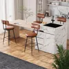 INONEFT Barhocker 2er-Set mit Rückenlehne, Industrie-Design Produktbild-Vorschau 8
