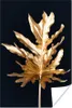 MuchoWow® Poster Schwarz und Gold - Blätter - Chic 120x180 Produktbild-Vorschau 1