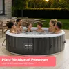 AREBOS Whirlpool, aufblasbar, 6 Pers., Ø 208 cm, 1000L, Produktbild-Vorschau 6