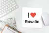MuchoWow® Mauspad Mousepad Ich liebe - Rosalie - Mädchen Produktbild-Vorschau 5