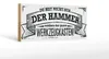 Holzschild Spruch 27x10cm Du bist nicht nur der Hammer Produktbild-Vorschau 1