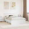 vidaXL Bettrahmen mit Kopfteil Weiß 140 x 200 cm Produktbild-Vorschau 2