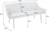 riess-ambiente Sitzbank TURIN 160cm silbergrau Samt schwarz Produktbild-Vorschau 7