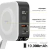 A product image with callouts highlighting features of a power bank. Produktbild-Vorschau
