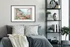 MuchoWow® Gerahmtes Poster Ausblick - Italien - Blumen - Produktbild-Vorschau 2