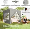 Outsunny Pavillon 2,5x2,5m wasserabweisend Stabil Produktbild-Vorschau 4