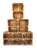 6er Holzkisten Geflammte mit Regal - 40x30x24 cm - Produktbild-Vorschau 1