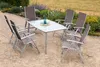 Merxx Gartenmöbelset Carrara 7tlg., 6 Klappsessel taupe, 1 Produktbild-Vorschau 2