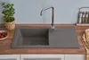 Respekta Spüle Küchenausstattung Denver Mineralite Grau Produktbild-Vorschau 2