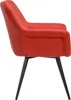 Esszimmerstuhl HLO-CP39 Kunstleder  rot Produktbild-Vorschau 3