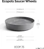 Base para maceta con ruedas, Ecopots Oslo, plástico, Vista previa de la imagen del producto 3