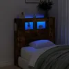 vidaXL Testata LED rovere fumé 100x18,5x103,5 cm Materiale Anteprima dell’immagine prodotto 2