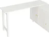 A white desk with a cabinet attached. Produktbild-Vorschau