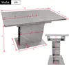 Esstisch mit Aufbewahrung (1-St., 130/70/75 cm), Produktbild-Vorschau 7
