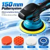 21V Akku-Poliermaschine 150mm Exzenter, 8 Stufen, 2×2,0Ah Produktbild-Vorschau 4