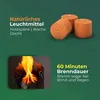Gartenfackel für draußen Motiv Eule - Rost - Set: Produktbild-Vorschau 5