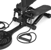 Close-up view of a black stepper fitness machine with resistance bands. Náhľad obrázku produktu