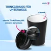 Kaffeebecher to go 'Ceramico' 360 ml - Edelstahl außen Produktbild-Vorschau 3