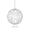 Sfera decorativa a LED Relaxdays, alimentata a batteria, Anteprima dell’immagine prodotto 4