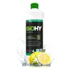 A bottle of BiOHY dish soap with lemons and water splashes. Produktbild-Vorschau