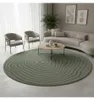 Melis Home Hoogpolig tapijt Groen 200 cm rond Rond modern Productafbeelding-voorbeeld 2