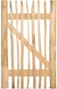Classic Staketenzaun-Tor Set (schwarz) aus Edelkastanie, Produktbild-Vorschau 2