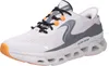 A single white and gray Skechers sneaker with orange accents is shown against a white background. Voir les images du produit