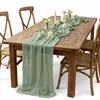 DecoHomeTextil Musselin Tischläufer 80 x 300 cm Beige Produktbild-Vorschau 8