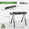 2x Sägebock 2.0 DELUXE 9-fach höhenverstellbar Stahl bis Produktbild-Vorschau 3