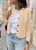 ASKSA Damen Strickjacke Rundhals Cardigan Knopfleiste Produktbild-Vorschau 2