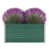 vidaXL Plateau de jardin Acier galvanisé 100x40x45 cm Vert Voir les images du produit 8