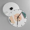 Wanduhr - Rund - Glasuhr - Abstraktion Rad Halbkreis - Produktbild-Vorschau 2