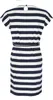 modAS Damen Kleid Kurzarm mit Blockstreifen - Streifenkleid Produktbild-Vorschau 4