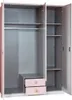 Kleiderschrank Cindy Drehtürenschrank 139x58x199cm weiß Produktbild-Vorschau 5
