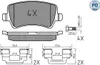 MEYLE 025 244 9618/PD Bremsbeläge Hinten für VOLVO XC60 Produktbild-Vorschau 1