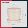 KOTARBAU® Keramik Blumentopf Übertopf für Pflanzen ⌀ 12 cm Produktbild-Vorschau 3