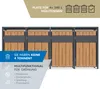 Westmann Varius 4 kovový odpadkový kôš 4er 4x240 L vzhľad Náhľad obrázku produktu 5