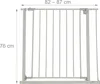 Relaxdays Treppenschutzgitter, 82–87 cm, ohne Bohren, Baby Produktbild-Vorschau 4