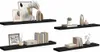 vidaXL Závěsné police 4 ks černé 120x23,5x3,8 cm MDF Náhled obrázku produktu 5