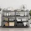 "im  " Bücherregal-Bretter 8 Stk. Grau 80x50x1,5 cm Produktbild-Vorschau 3