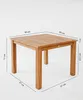 Teak-Gartentisch quadratisch | 90 x 90 x 75 Produktbild-Vorschau 5