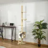 Pawhut Paws Arbre à chat, arbre à grimper jusqu'au plafond, Voir les images du produit 11