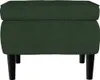 vidaXL Fauteuil à oreilles avec pouf Vert foncé velours Voir les images du produit 10