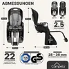 Kinder Fahrradsitz hinten – bis 22 kg – Montage an Rahmen Produktbild-Vorschau 7