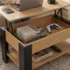 Couchtisch Wohnzimmertisch mit Liftplatte 90x50 cm Eiche Produktbild-Vorschau 5