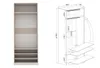 Marmex TRES R SET Kleiderschrank ohne Türen 380x206x51cm, Produktbild-Vorschau 4