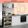 Klarstein Einbau-Weinkühlschrank, 2 Zonen Produktbild-Vorschau 6