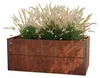 Vyvýšený záhon 200 x 100 x 77 cm, ocel Corten, rezavý Náhled obrázku produktu 1