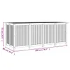 vidaXL Skrzynia ogrodowa 200x80x75 cm z litego drewna Podgląd zdjęcia produktu 7